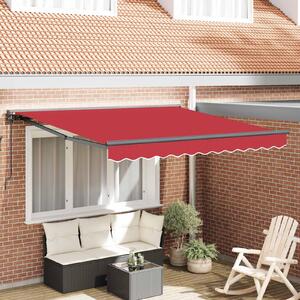 Maison Exclusive – Rám markízy, červený, 300 x 250 cm, polyester sPolyuretánpovrchovou úpravou