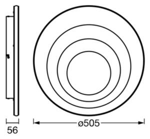 Osram - LED Stropné svietidlo ORBIS SPIRAL LED/42W/230V pr. 50,5 cm