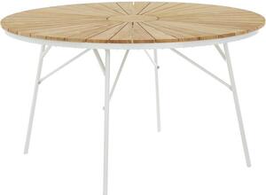 Okrúhly záhradný stôl s doskou z tíkového dreva Hard & Ellen, v rôznych veľkostiach