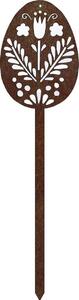 CORGARDEN Záhradná dekorácia Veká noc Vekononé vajíka 2, 51 x 14 cm, corten CORGARDEN 1064