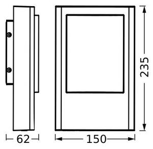 Ledvance - LED Vonkajšie nástenné svietidlo ENDURA STYLE LED/12,5W/230V IP44