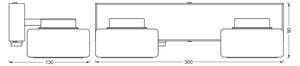 Ledvance -LED Kúpeľňové nástenné svietidlo ORBIS FLAME 2xLED/5,5W/230V IP44 biela