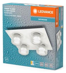 Ledvance - LED Kúpeľňové stropné svietidlo ORBIS FLAME 4xLED/5,5W/230V IP44 biela