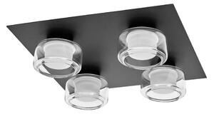 Ledvance -LED Kúpeľňové stropné svietidlo ORBIS FLAME 4xLED/5,5W/230V IP44 čierna