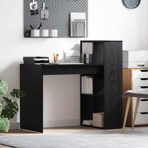 Maison Exclusive – písací stôl, čierna farba, vzhľad dubového dreva, materiál: drevotrieska