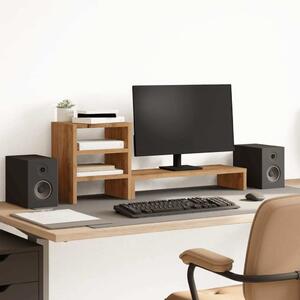 Maison Exclusive – Stojan na monitor s organizérom na písací stôl Artisan z dubového dreva