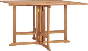 Maison Exclusive - Skladací záhradný jedálenský stôl 110x110x75 cm tíkový masív