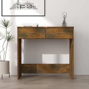 Maison Exclusive - písací stôl z dymového dubu 80x40x75 cm drevený materiál