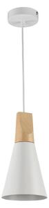 Maytoni P359-PL-140-W-Luster na lanku BICONES 1xE27/60W/230V pr. 14cm biela/béžová