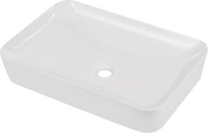 Tess biela - Keramické umývadlo na doske - 60x40 cm (CDS_6U6S)
