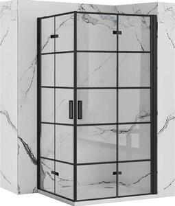 Sprchovací kút REA MOLIER BLACK DOUBLE 80X90