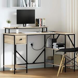 Maison Exclusive – písací stôl, materiál: drevotrieska, povrchová úprava: Sonoma, rozmer: 120 x 79 x 86,5 cm