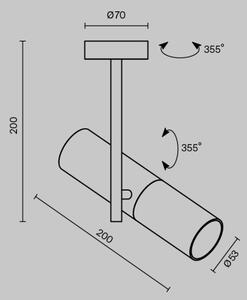 Maytoni C020CL-01W - Bodové svietidlo ELTI 1xGU10/50W/230V biela