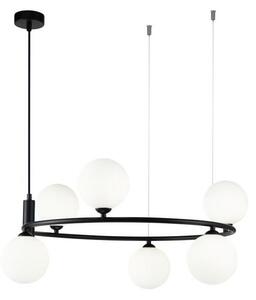 Maytoni MOD013PL-06B - Luster na lanku RING 6xG9/25W/230V čierna