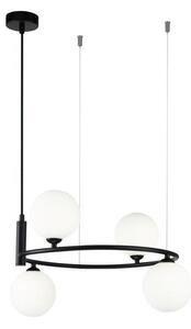 Maytoni MOD013PL-04B - Luster na lanku RING 4xG9/25W/230V čierna