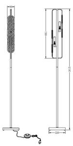 Maytoni MOD099FL-02G - Stojacia lampa MARMO 2xG9/40W/230V
