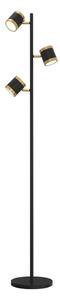 Wofi 3003-304S -LED Stmievateľná stojacia lampa TOULOUSE 3xLED/7W/230V čierna/zlatá