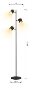 Wofi 3003-304S -LED Stmievateľná stojacia lampa TOULOUSE 3xLED/7W/230V čierna/zlatá