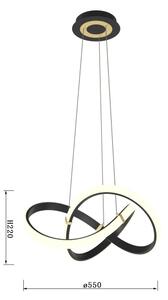 Wofi 6134-104 - LED Stmievateľný luster na lanku INDIGO LED/44W/230V