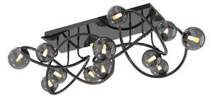 Wofi 9014-1205 - LED Prisadený luster NANCY 12xG9/3,5W/230V čierna/chróm