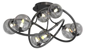 Wofi 9014-805 - LED Prisadený luster NANCY 8xG9/3,5W/230V čierna/chróm