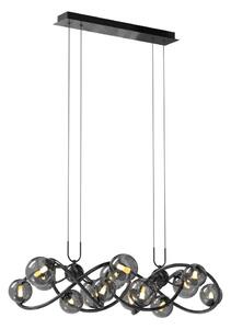 Wofi 7014-1405 - LED Luster na lanku NANCY 14xG9/3,5W/230V čierna/chróm