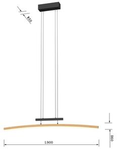 Wofi 7020-106 - LED Stmievateľný luster na lanku BOLOGNA LED/27W/230V