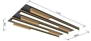 Wofi 9031-506S - LED Stmievateľné stropné svietidlo PALERMO LED/34W/230V drevo