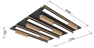 Wofi 9031-606 - LED Stmievateľné stropné svietidlo PALERMO LED/26W/230V drevo