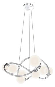Wofi 7014-807 - LED Luster na lanku NANCY 8xG9/3,5W/230V lesklý chróm