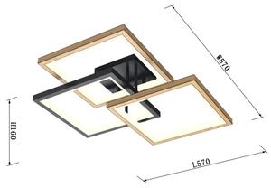 Wofi 9022-306S - LED Stmievateľné stropné svietidlo MATERA LED/40W/230V