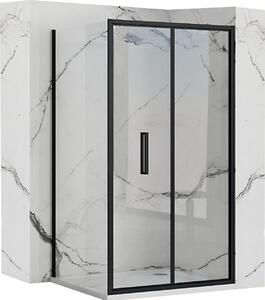 Sprchovací Kút Rea Rapid Fold 90X80 Black