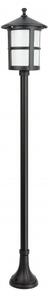 Lietajúce 151 cm vonkajie stojacie svietidlo 1xE27 ierne IP23 SU-MA K 5002/1/TD