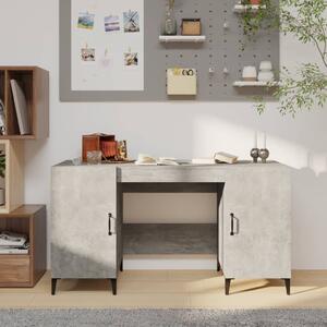 Maison Exclusive - písací stôl betónovo sivý 140x50x75 cm drevený materiál