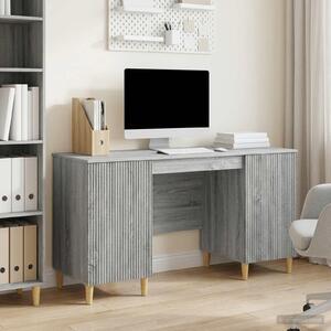 Maison Exclusive – Písací stôl Sonoma v šedej farbe, 142,5 x 50 x 75 cm, drevotrieska