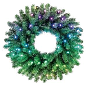 Twinkly GD20P4425P00 - LED RGB Stmievateľný vianočný veniec 50xLED pr. 60 cm Wi-Fi