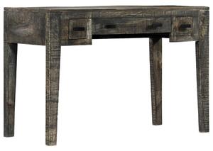 Maison Exclusive – Písací stôl čierny 110×50×75 cm z masívneho mangového dreva