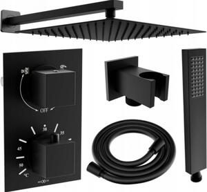 Mexen Cube DR02 sprchová súprava pre podomietkovú intaláciu z daová sprcha 25 cm, ierna - 77502DR0225-70