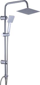 Livista® - Sprchová súprava - Daová sprcha a runá sprcha - Nastavitená výka 75-105 cm - tvorcový dizajn - Pozinkované