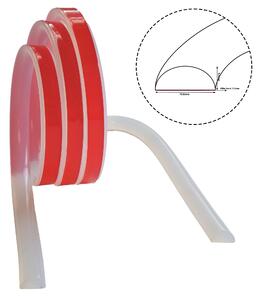Silikónová prahová ochrana 40 cm 10 mm x 5 mm mäkký flexibilný samolepiaci vodotesný sprchový prah pre sprchu