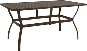 Maison Exclusive - Záhradný stôl hnedý 140x80x72 cm oce