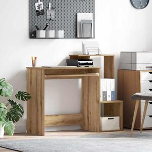 Maison Exclusive – písací stôl z drevovláknitej dosky s povrchovou úpravou imitujúcou orechové drevo, rozmer 106 x 41 x 88,5 cm