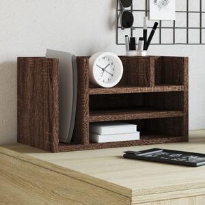 Maison Exclusive - Organizér na písací stôl hnedý dub 44,5x24x25 cm drevený materiál