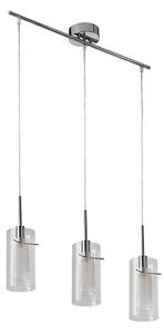 Searchlight 3303-3CC - Luster na lanku DUO 3xE14/60W/230V lesklý chróm