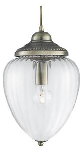 Searchlight 1091AB - Luster na lanku PINEAPPLE 1xE27/60W/230V mosadz