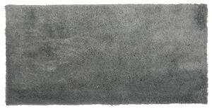 Koberec shaggy svetlosivý zmes bavlny a polyesteru 80 x 150 cm shaggy s vysokým vlasom