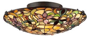 Elstead QZ-KAMI-F - Stropné svietidlo Tiffany KAMI 2xE27/60W/230V