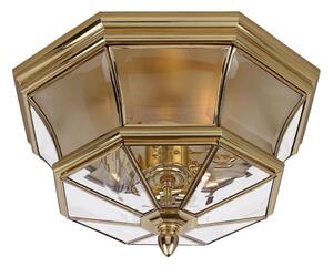 Elstead QZ-NEWBURY-F-PB - Vonkajšie stropné svietidlo NEWBURY 3xE14/40W/230V IP44
