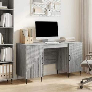Maison Exclusive – Písací stôl Sonoma v šedej farbe, 142,5 x 50 x 75 cm, drevotrieska