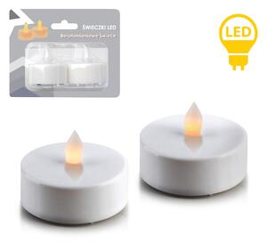 Mondex Súprava 2 ks LED čajových sviečok IDALIA biela